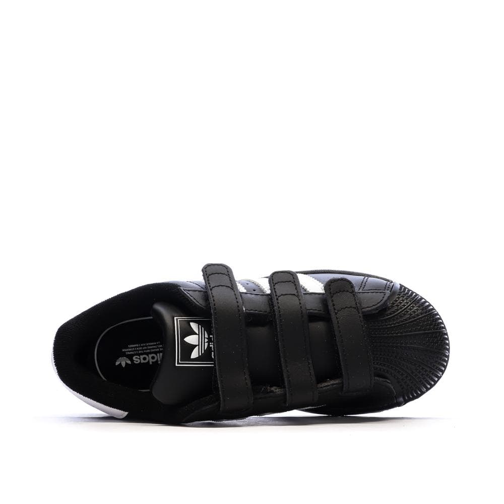 Baskets Noires Garçon Adidas Superstar 4
