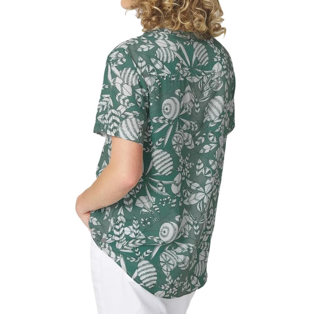 Blouse Vert à Fleurs Femme TBS JANIEMIS 2