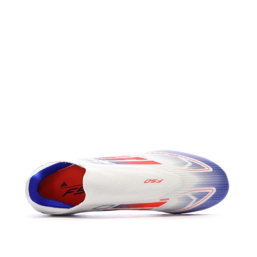 Chaussures de Foot Blanc/Bleu Adidas F50 League Ll FG/MG 4