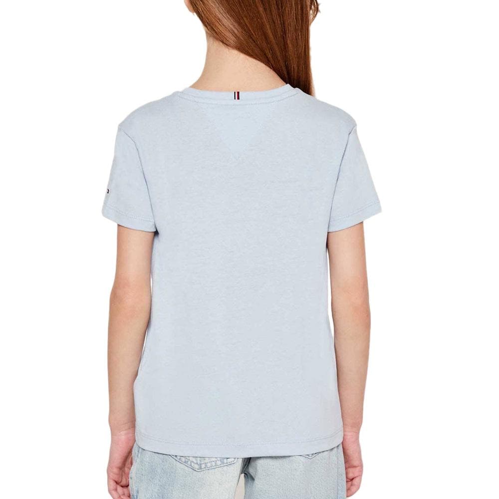 T-Shirt Bleu Clair Fille Tommy Hilfiger Script 2
