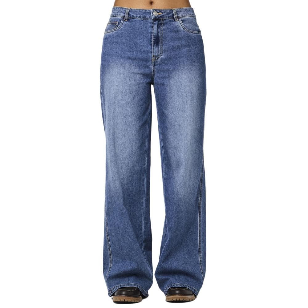 Jean Loose Bleu Femme Pieces Femma 1