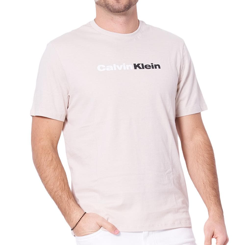 T-Shirt Beige Homme Calvin Klein Jeans 30s Eu Wholesale 1