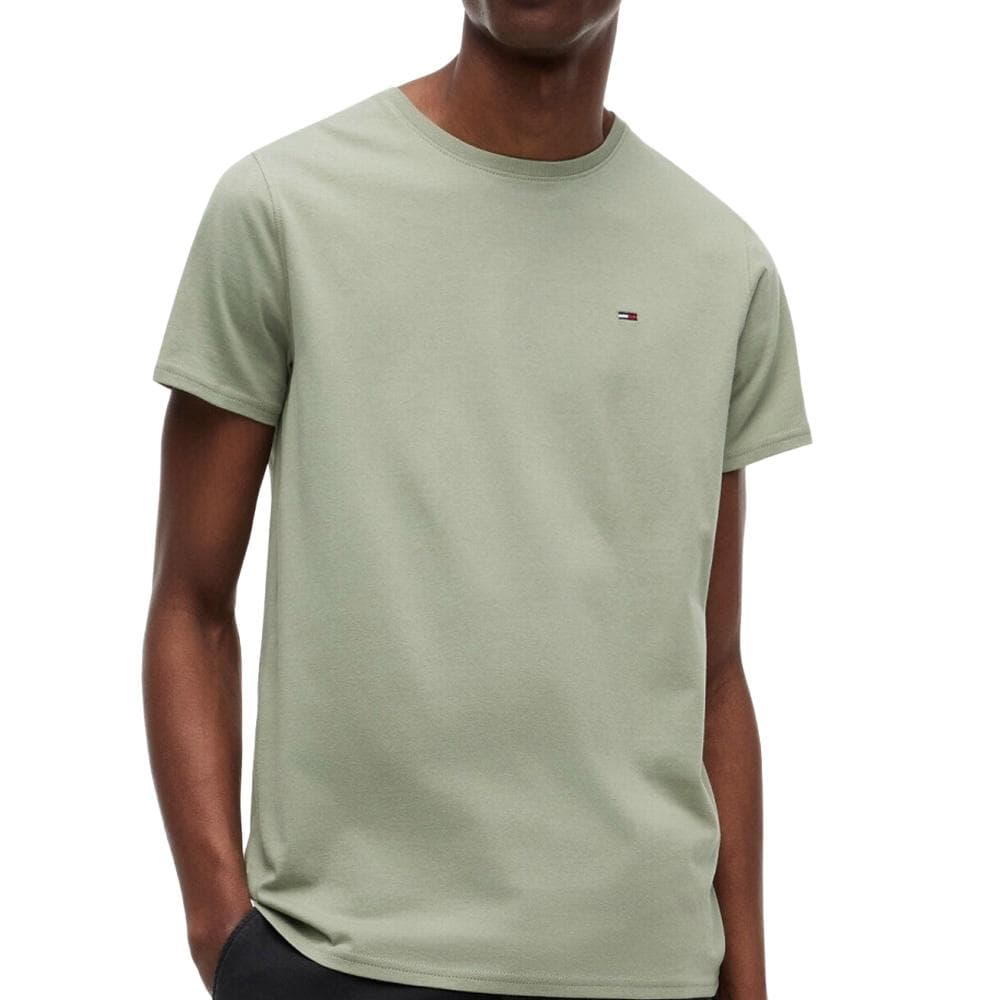 T-shirt Vert Homme Tommy Hilfiger Tjm Xslim Jersey 1