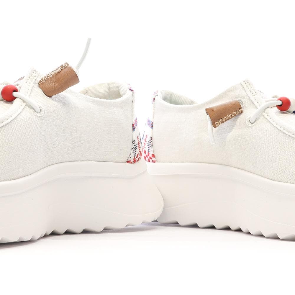 Chaussures Blanches Femme Hey Dude Wally Sport Mesh 7