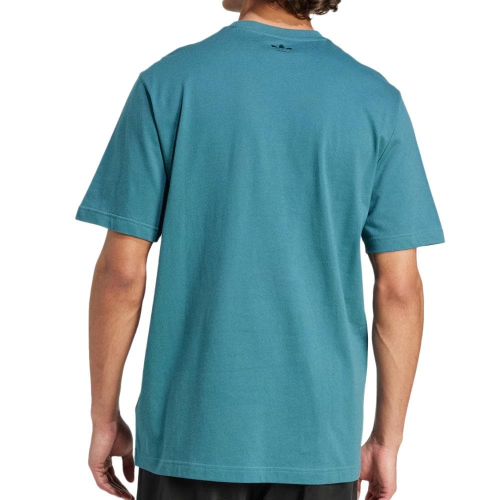 T-Shirt Bleu Canard Homme Adidas Graphic 2