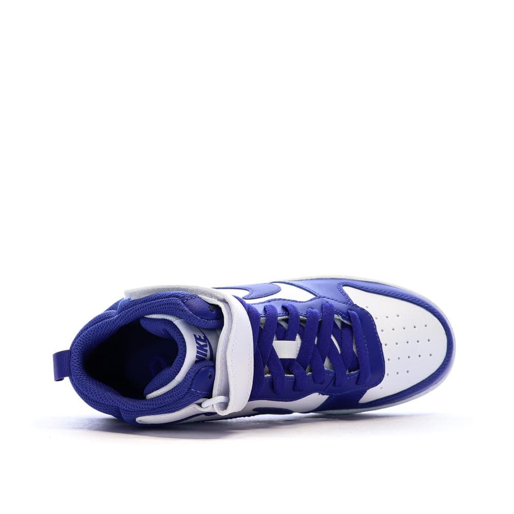 Baskets Blanches/Bleu Femme Nike Court Borough Mid 2 4
