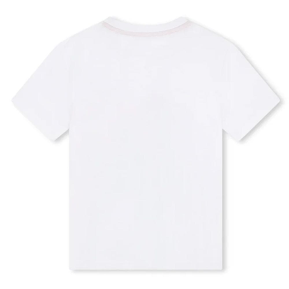T-Shirt Blanc Garçon Timberland T60090 2