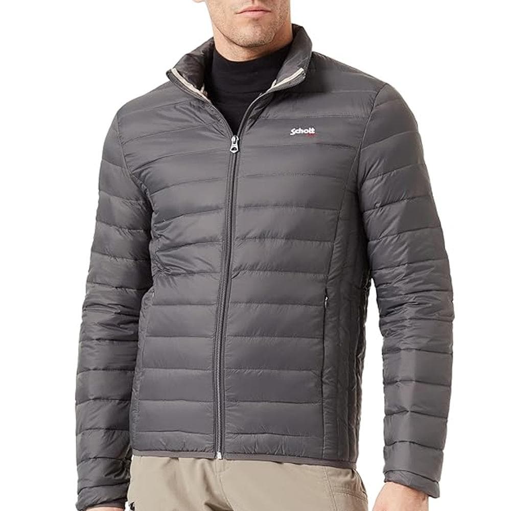 Doudoune Grise Homme Schott Doudoune OAKLANDRS 1
