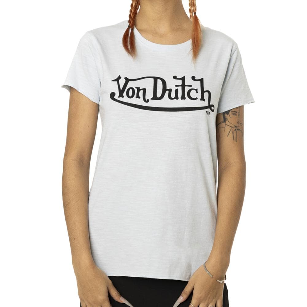 T-shirt Bleu Femme Von Dutch Slub 1