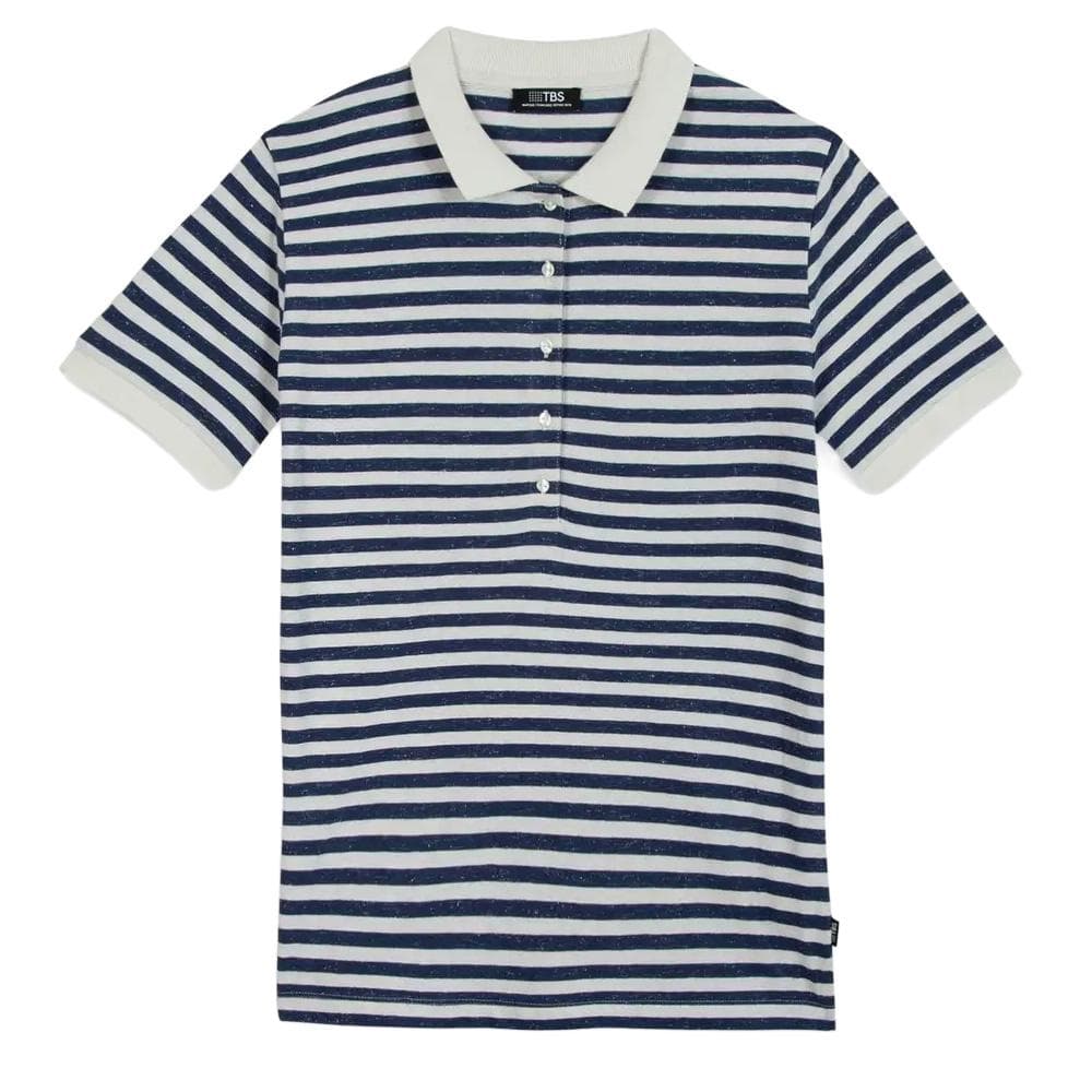 Polo Blanc/Marine Femme TBS ADIALPOL 1
