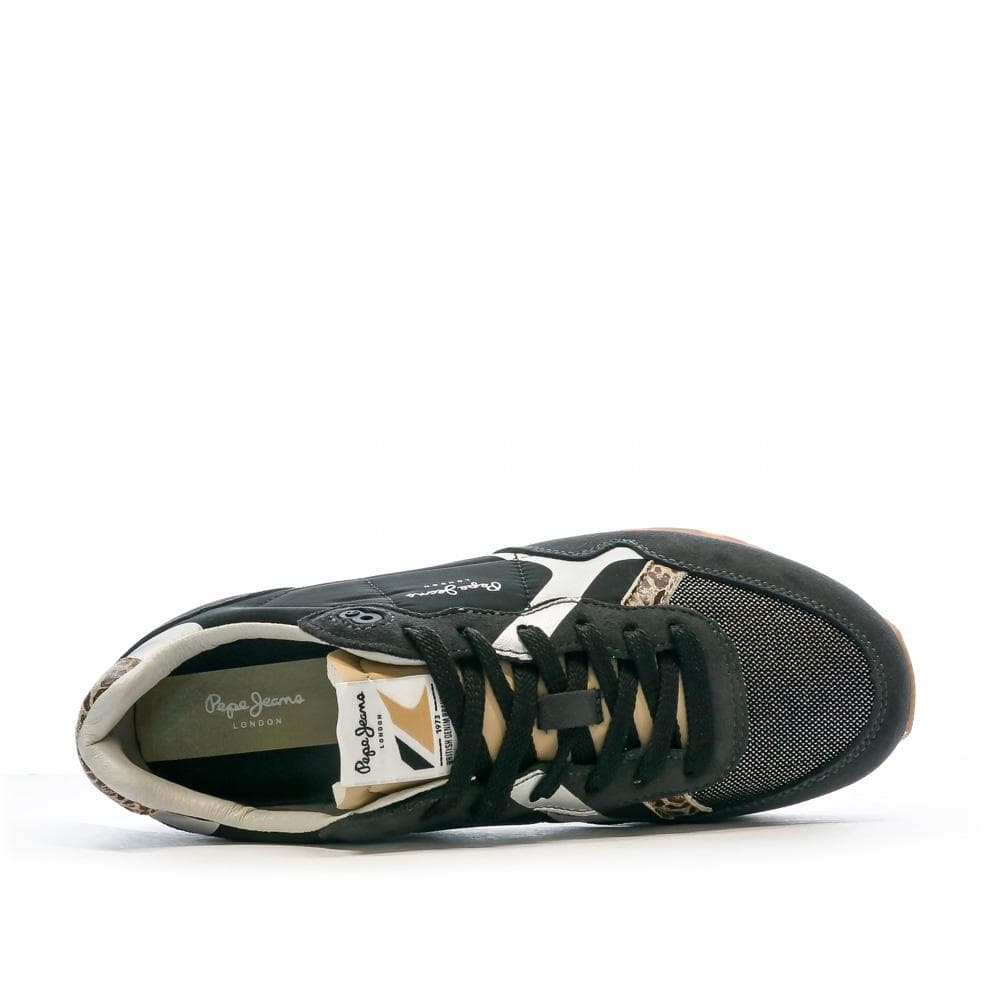 Baskets Noir Femme Pepe jeans Brit Print Night 4