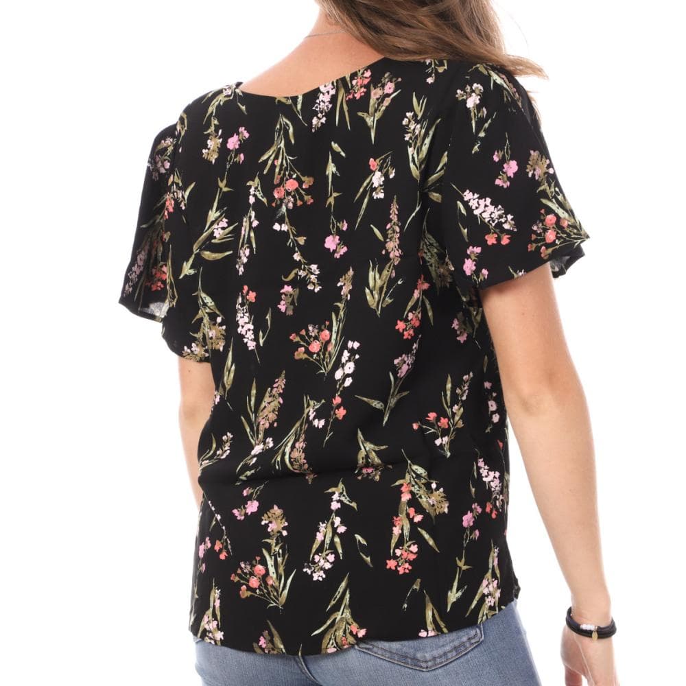 Top Imprimé Noir/Rose Femme Vero Moda Swf 2
