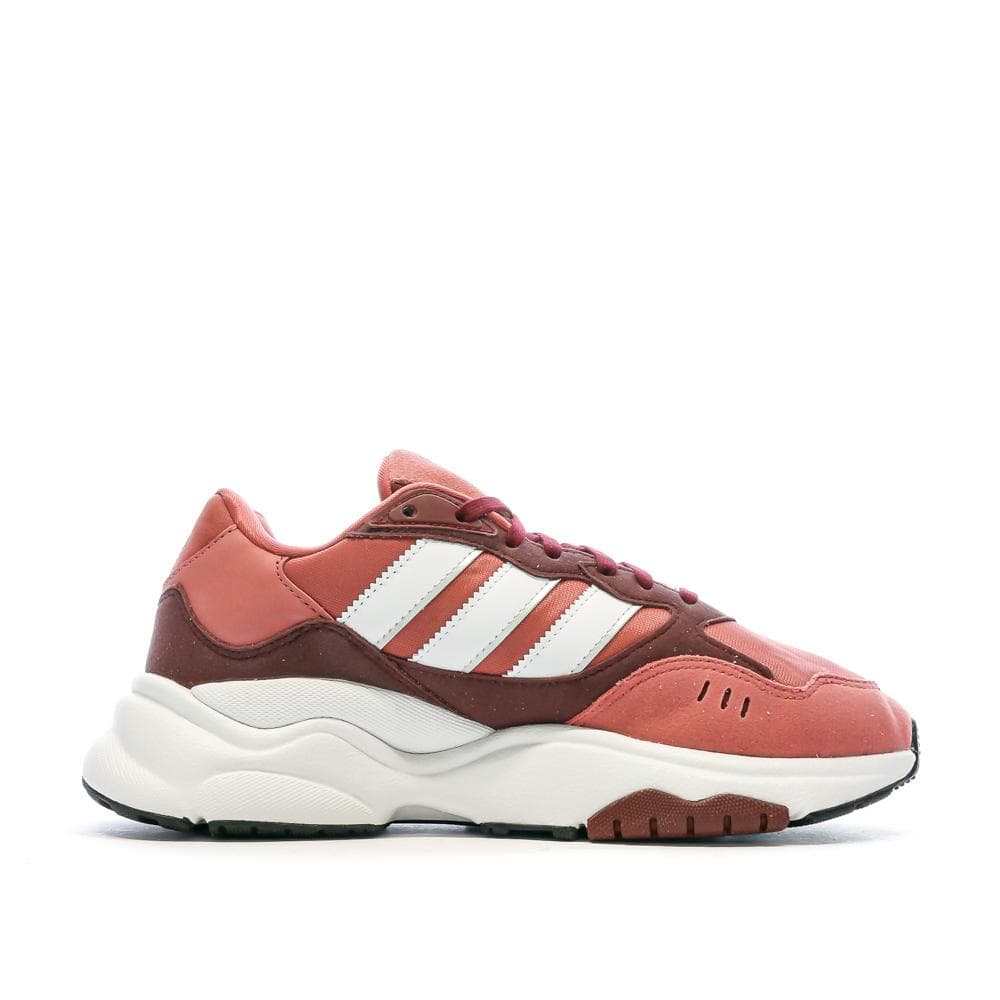 Baskets Blanche/Rose Fille Adidas Retropy F90 2