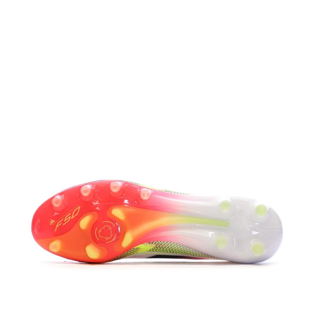 Chaussures de Foot Blanc/Rouge Adidas F50 Elite AG 5