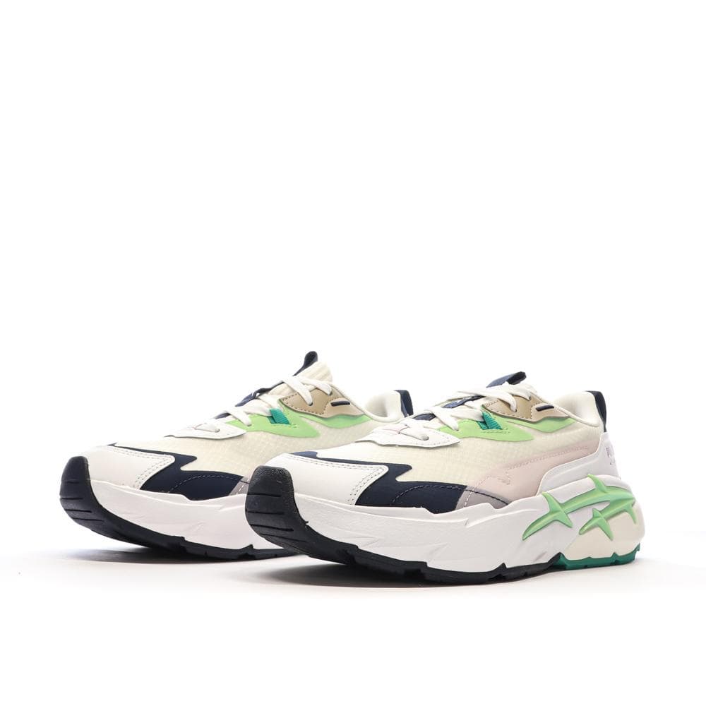 Baskets Blanches/Vertes Femme Puma Spina 6
