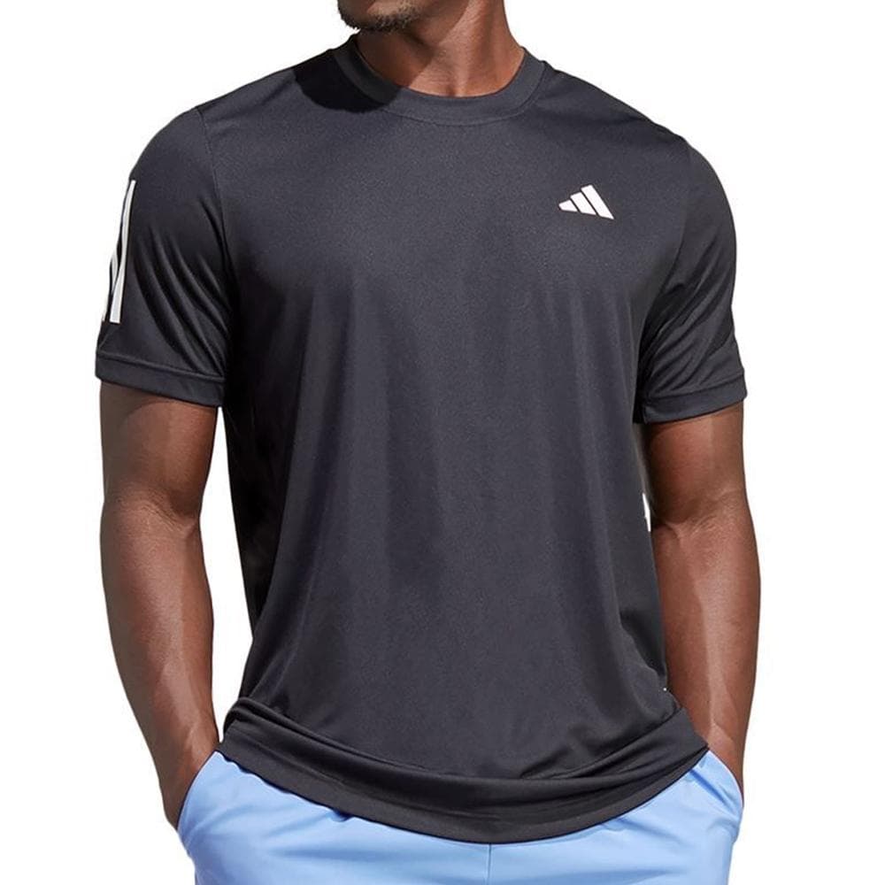 T-shirt Noir Homme Adidas Club 1