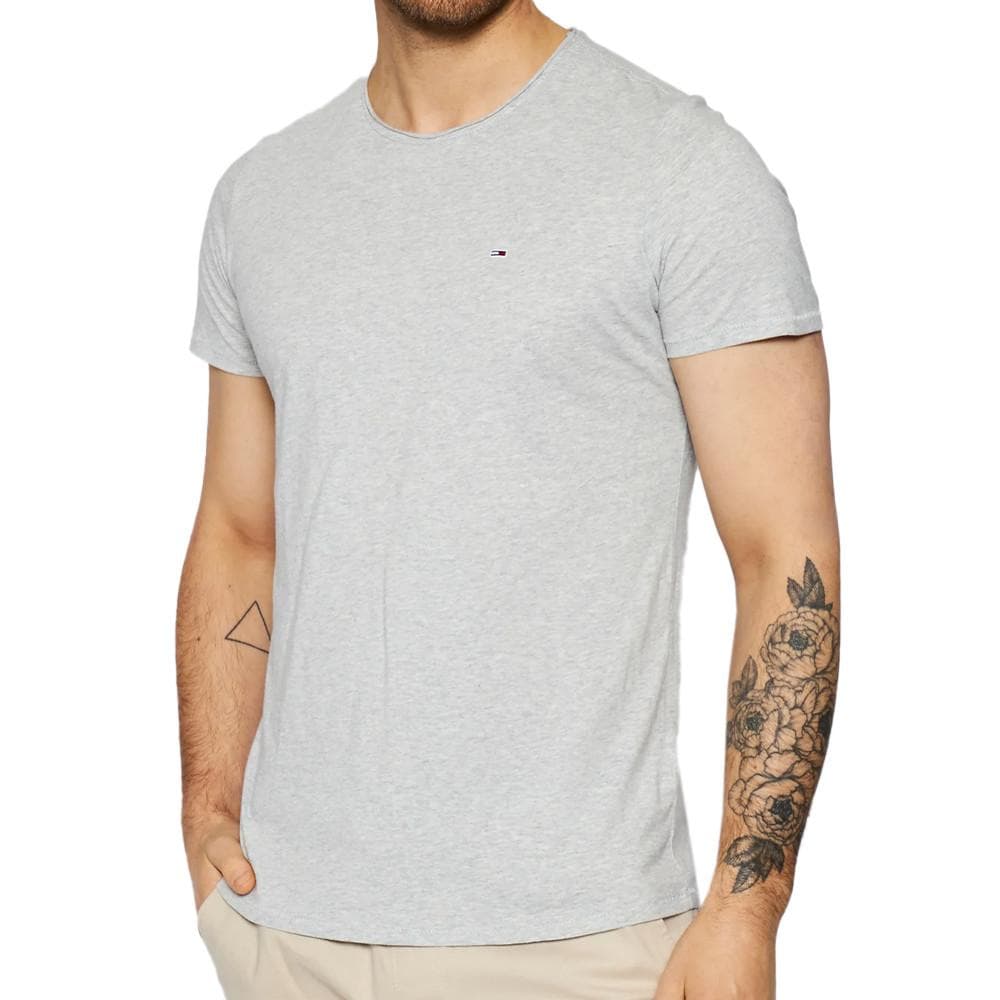 T-shirt Gris Homme Tommy Jeans Slim Jaspe 1
