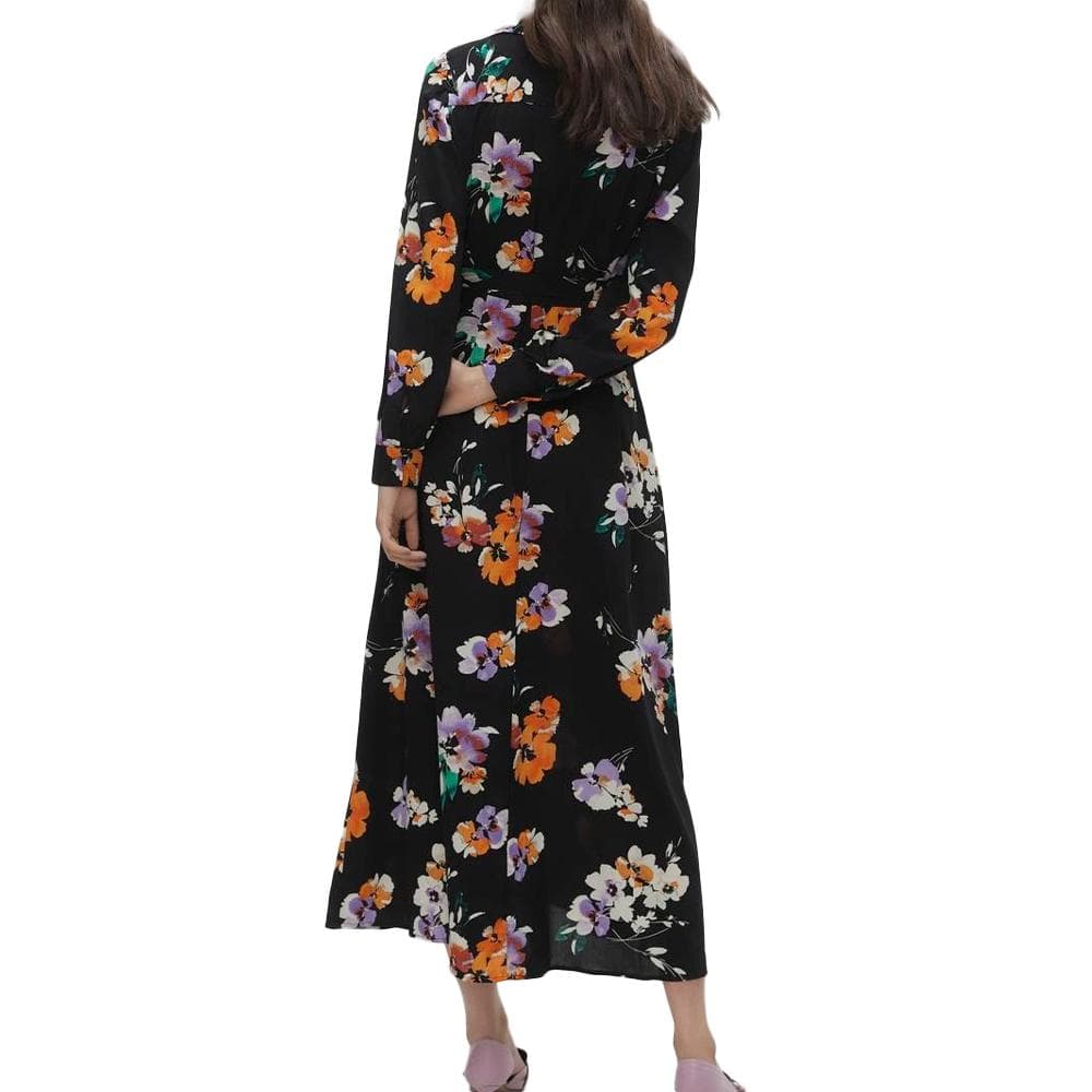 Robe Noire à Moifs Femme Vero Moda Shilah Naja 2