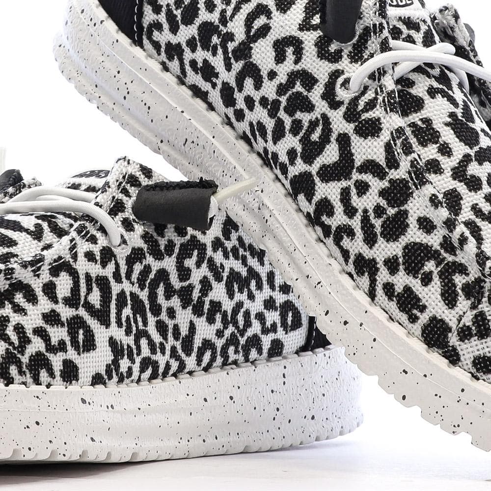 Chaussures Noir/Blanc Femme Hey Dude Blackgrey 7