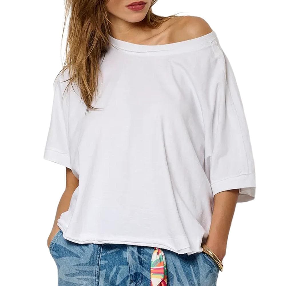 T-shirt Blanc Femme Kaporal Vison 1
