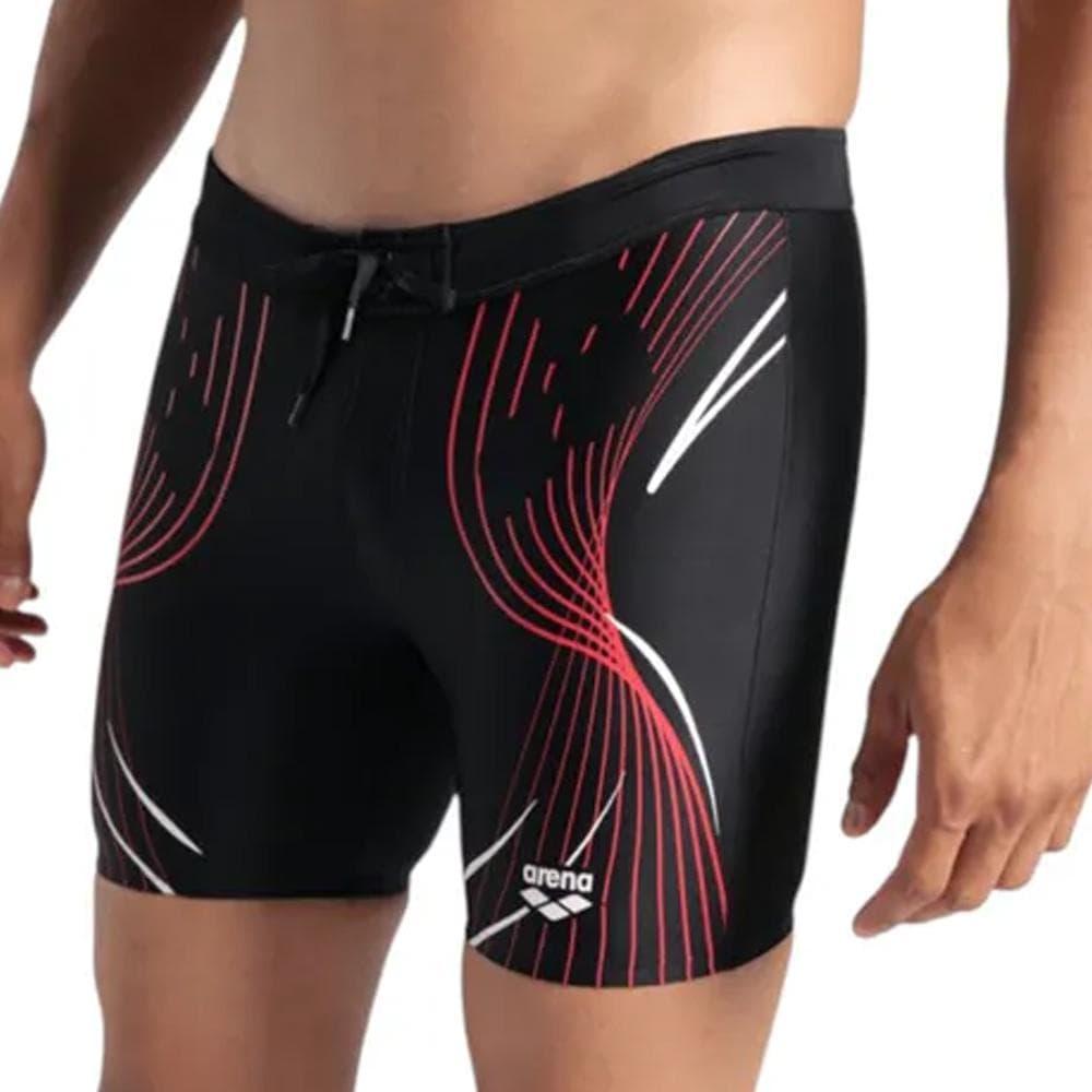 Boxer de Bain Noir/Rouge Homme Arena Poseidonia - T 1