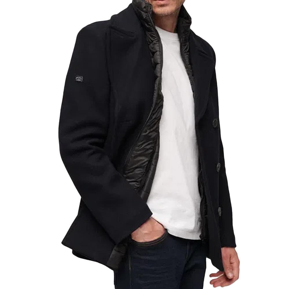 Manteau Marine Homme Superdry Studios Wool 2