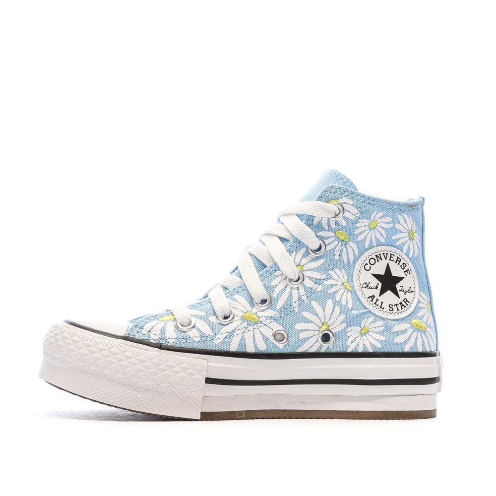 Baskets Bleu Fille Converse Floral 1