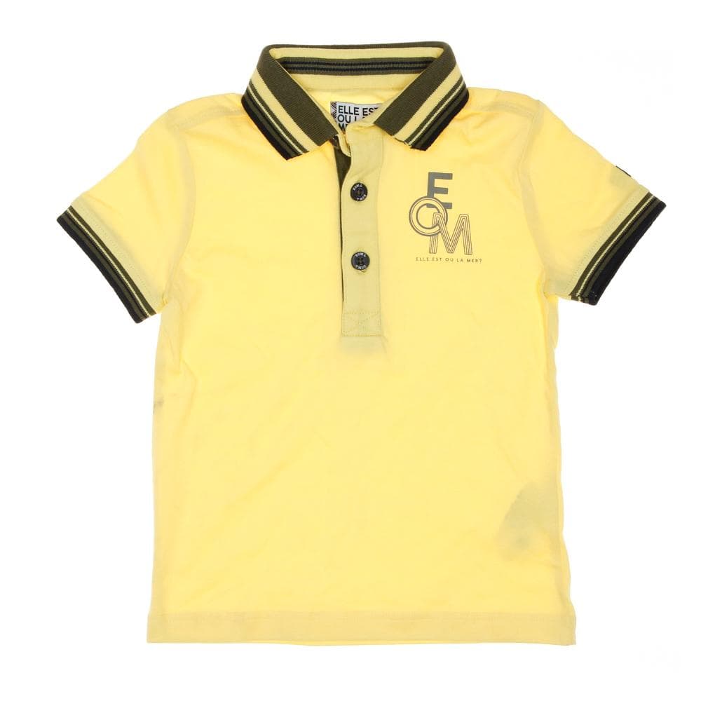 Polo Jaune Garçon EOM Bonzai 1