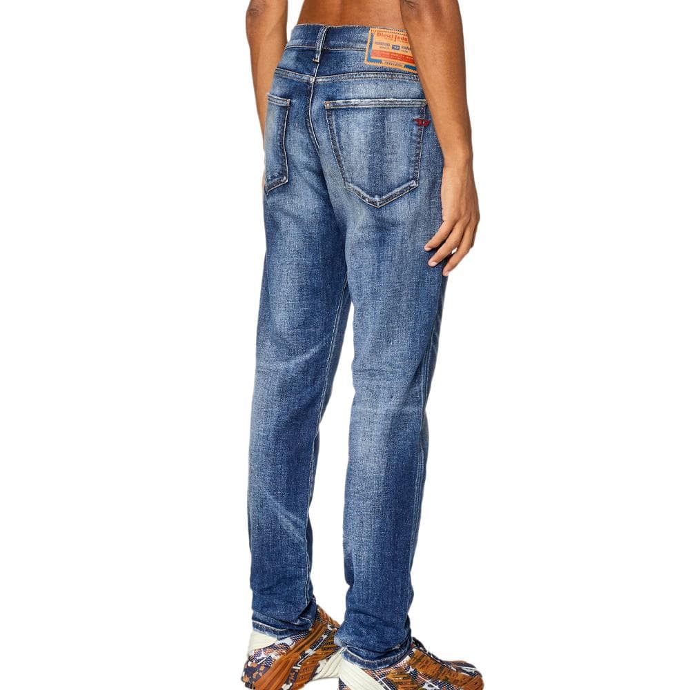 Jean Slim Fit Bleu Délavé Homme Diesel 2019 A03562 2
