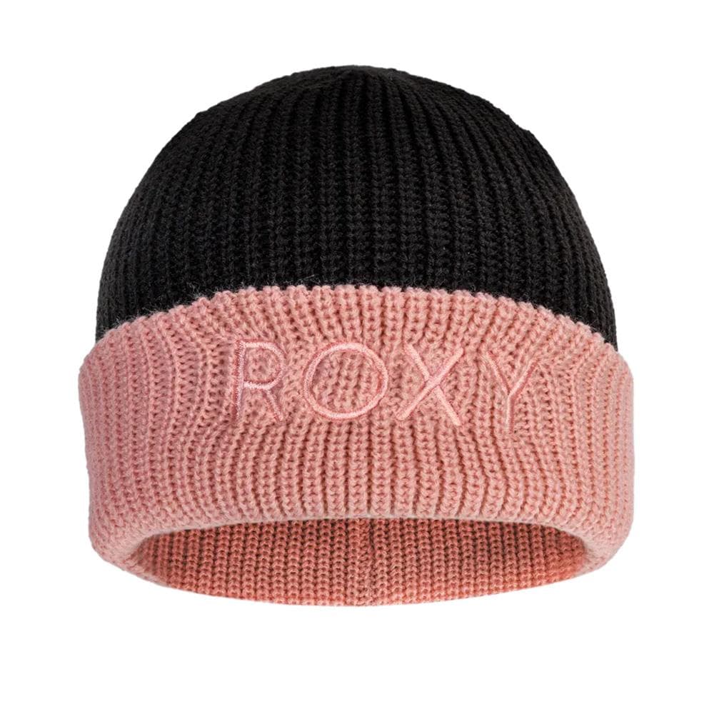Bonnet Noir/Rose Femme Roxy Freja Beanie 1