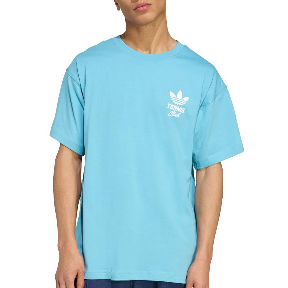 T-shirt Bleu Homme Adidas Tennis Club 1
