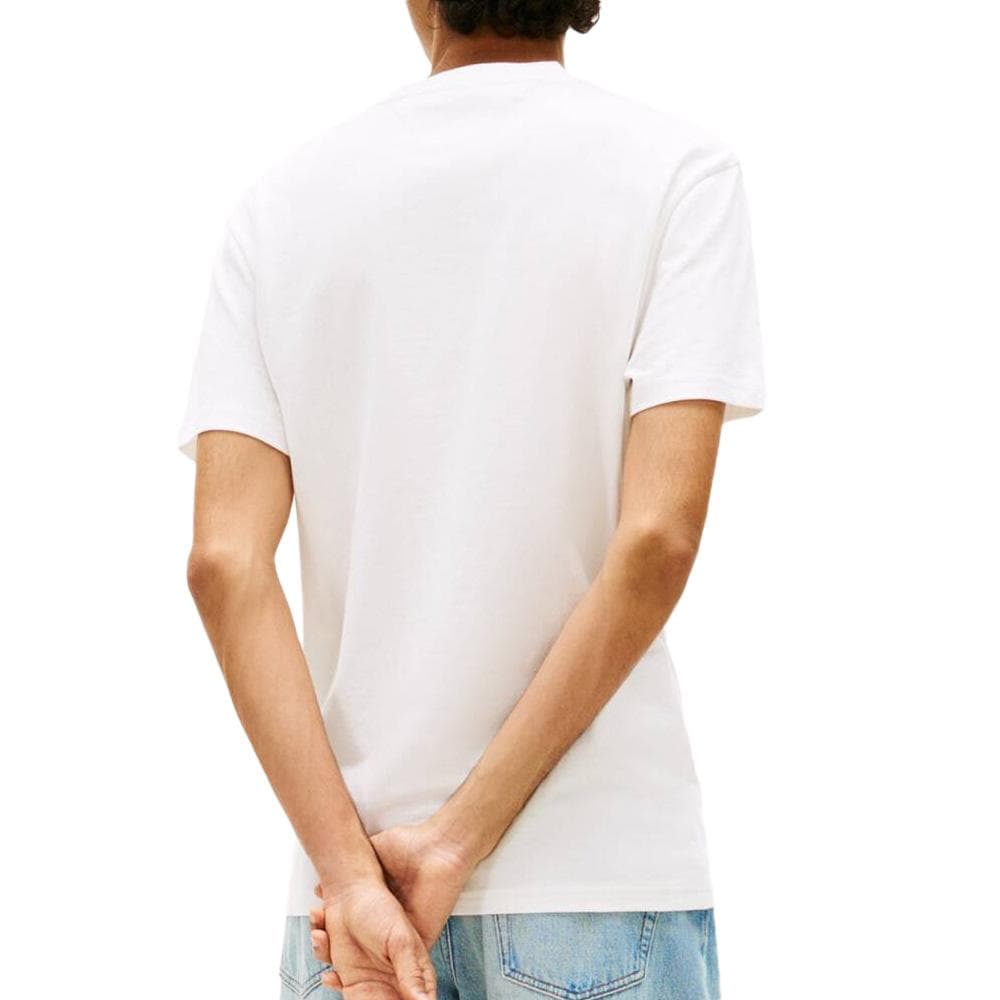 T-Shirt Blanc Homme Tommy Hilfiger Reg Linearss 2