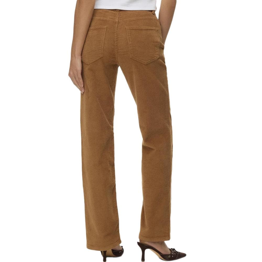 Pantalon Velours Marron Femme Vero Moda Melisa Straight 2