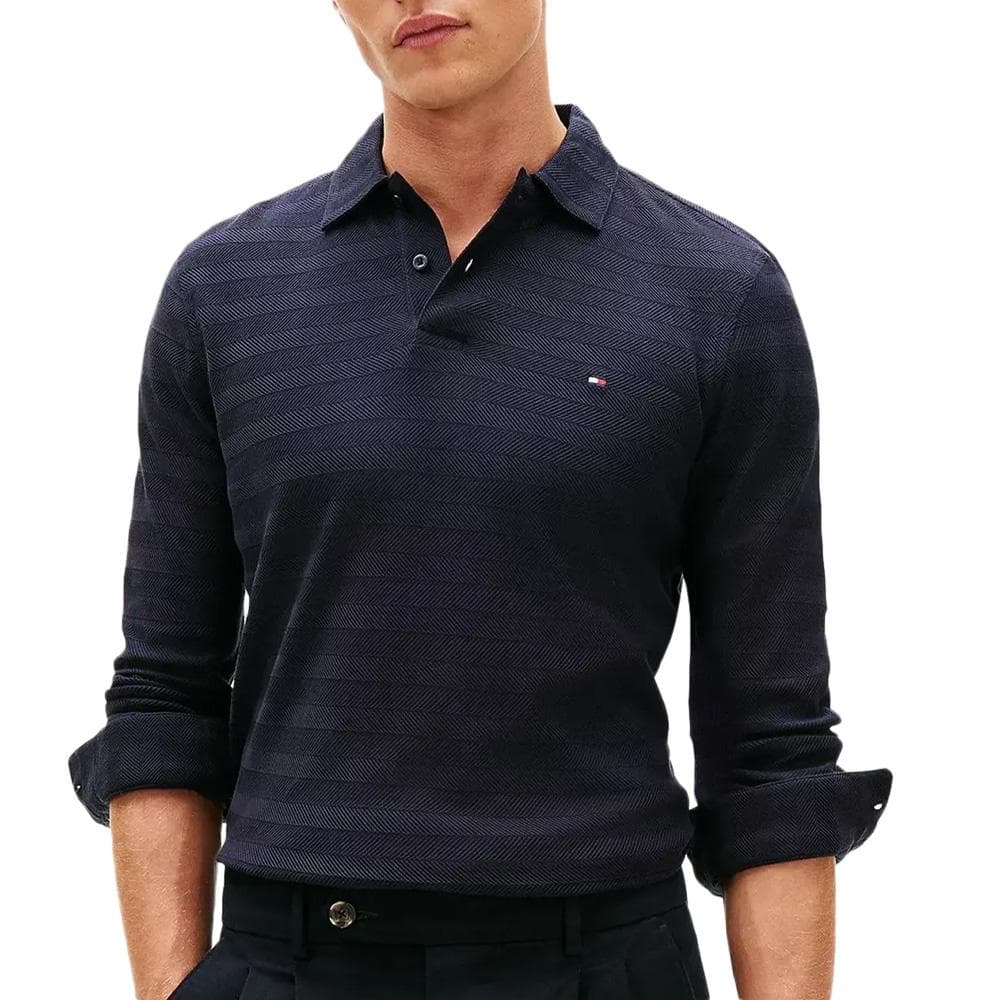 Pull Marine Homme Tommy Hilfiger Herringbone 1