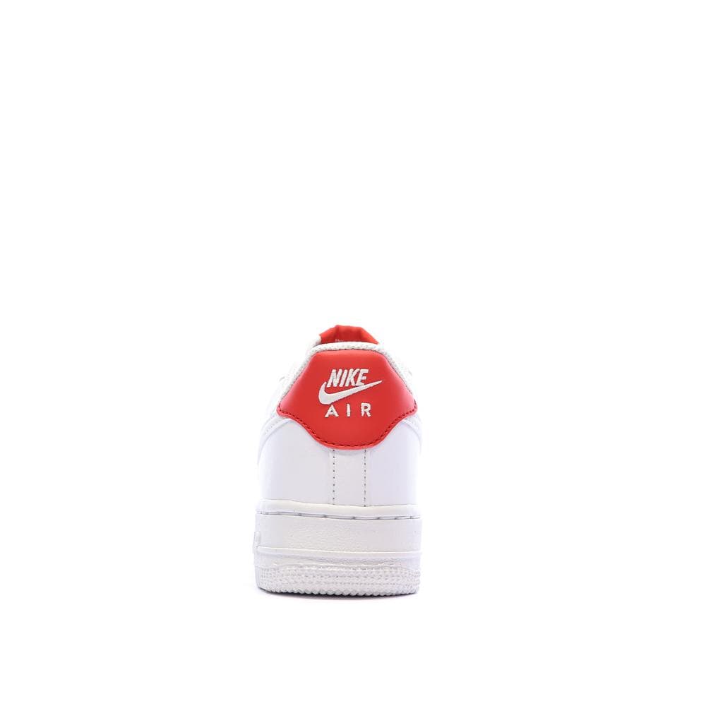 Baskets Blanches/Rouge Mixte Nike Air Force 1 07 3