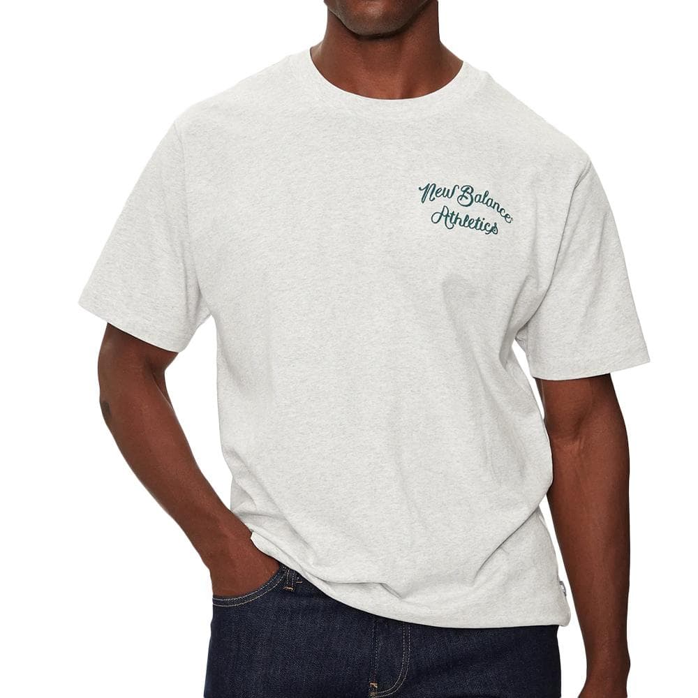 T-shirt Gris Homme New Balance Athletics Relaxed 550 Leaguet 1
