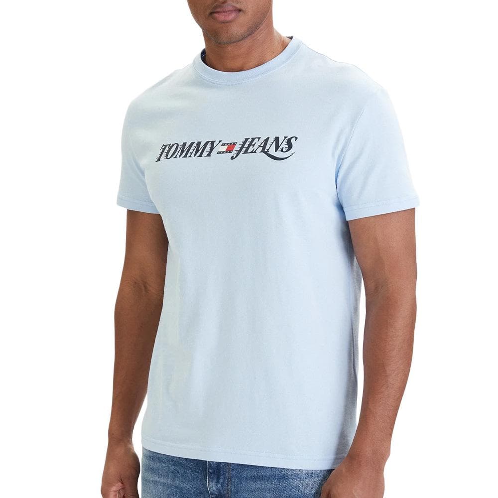 T-Shirt Bleu Clair/Marine Homme Tommy Hilfiger Vintage 1
