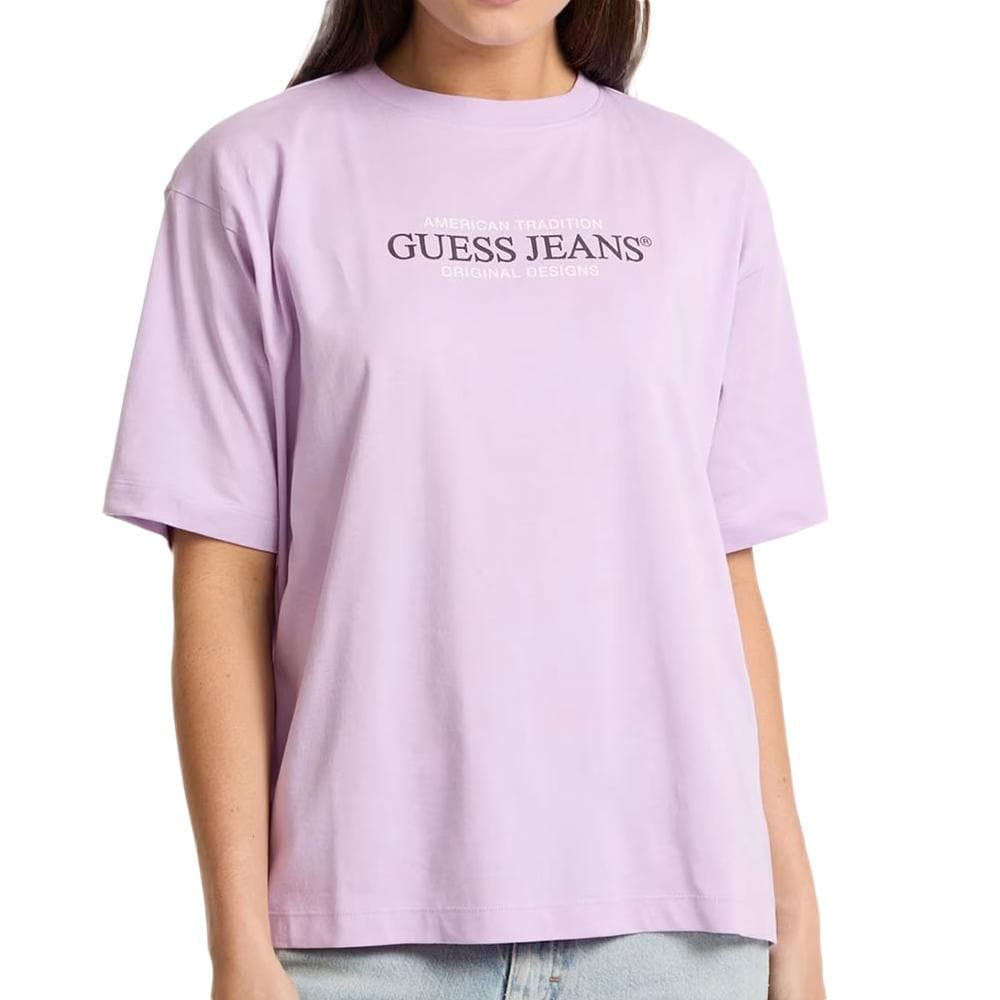 T-Shirt Violet Femme Guess American 1