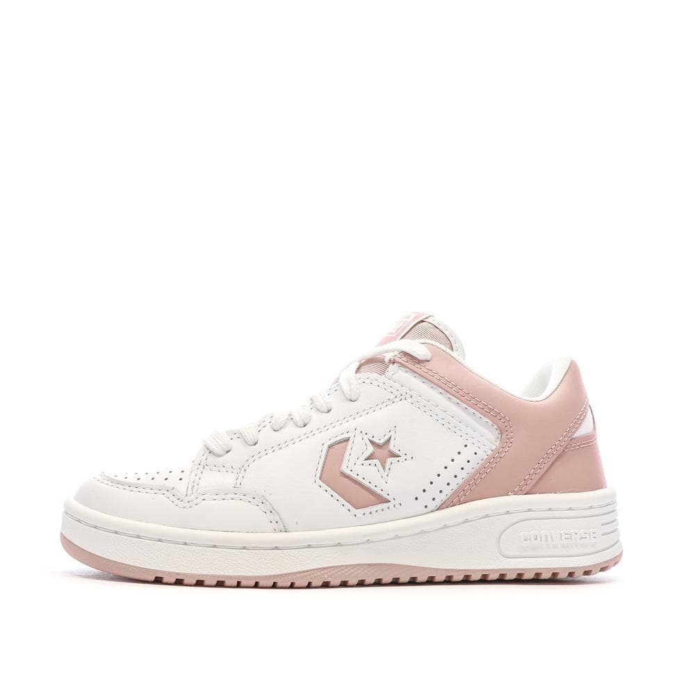 Baskets Blanches/Roses Mixte Converse Weapon 1