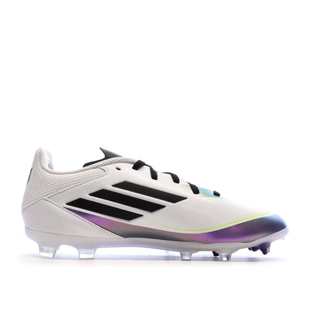 Chaussures de football Blanc/Noir/Violet Garçon Adidas F50 League Messi 2