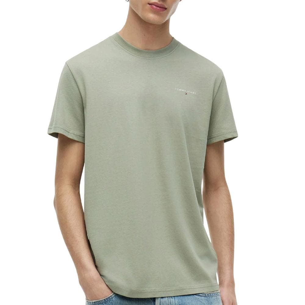 T-shirt Vert Clair Homme Tommy Hilfiger Tjm Slim Linear 1