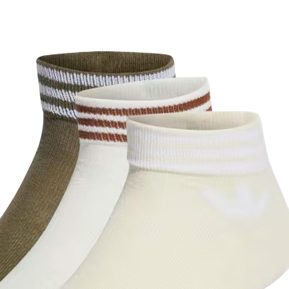 x3 paires de Chaussettes Kaki/Blanches Homme Adidas Tref Ank Sck 2