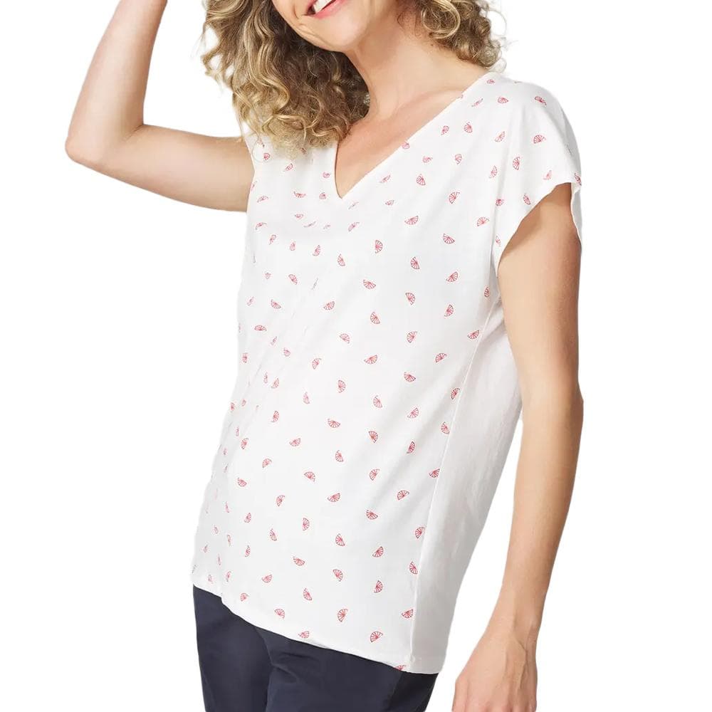T-shirt Blanc Femme TBS EDDENSAN 1