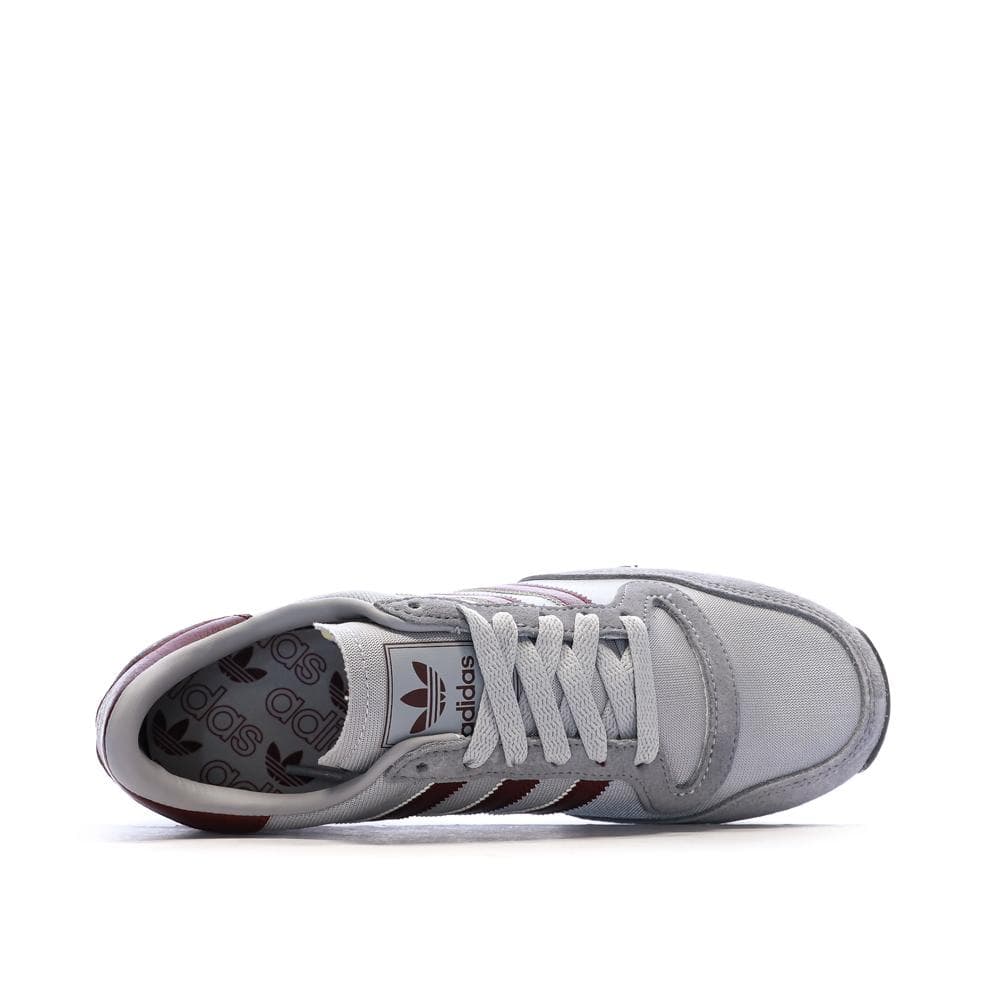 Baskets Grises/Bordeaux Garçon Adidas Galaxy 4