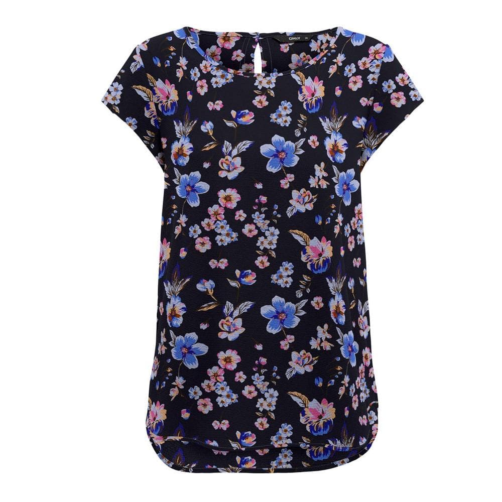 Top Marine à fleurs Femme Only Nova 1