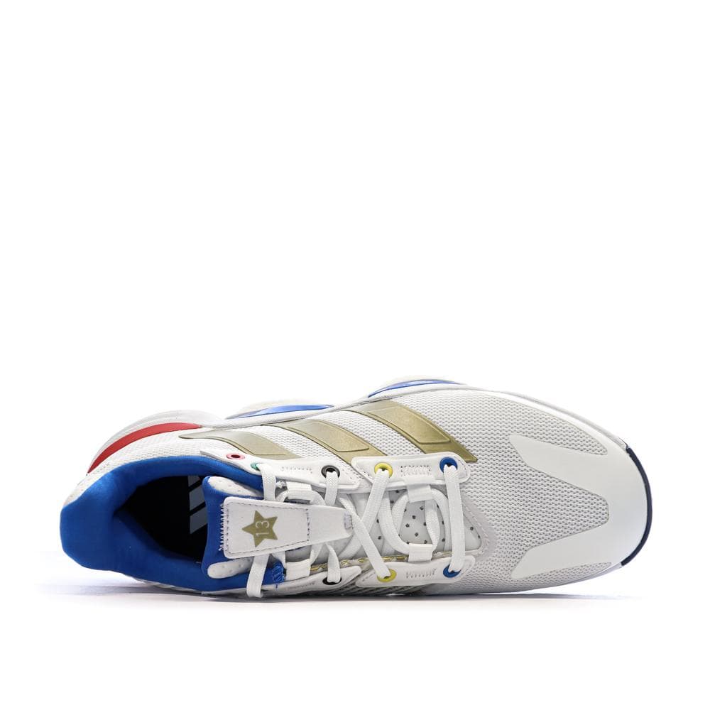 Baskets Blanches/Bleu/Doré Homme Adidas Stabil 4