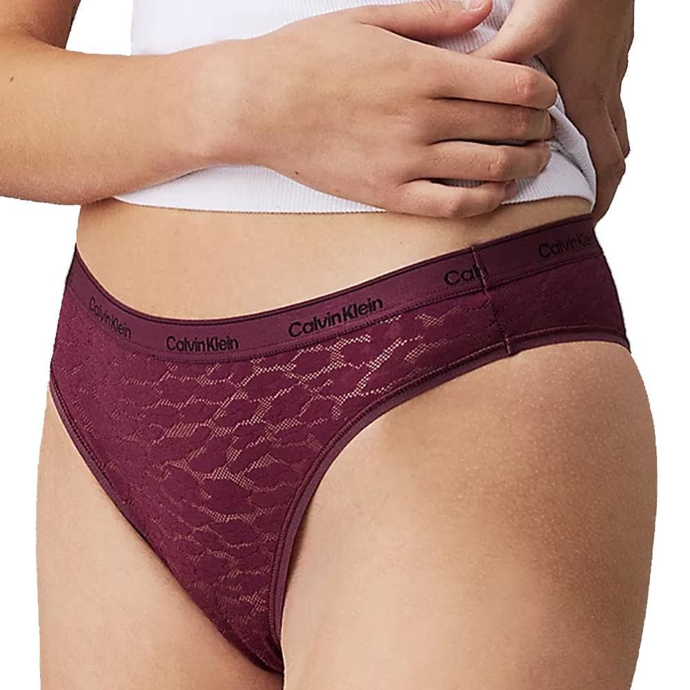 Tanga Violet Femme Calvin Klein Jeans Brazilian 1