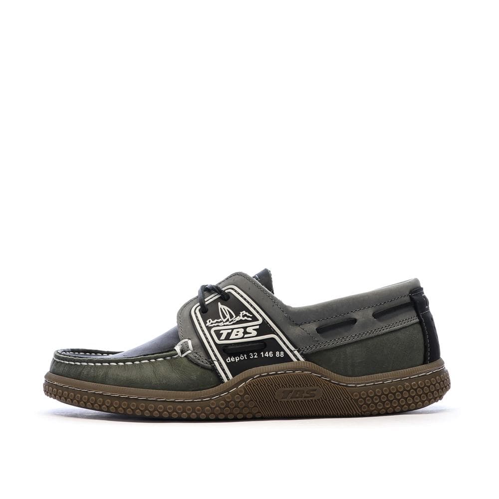 Chaussures Bateau Kaki/Noir Homme TBS GLOBEK 1