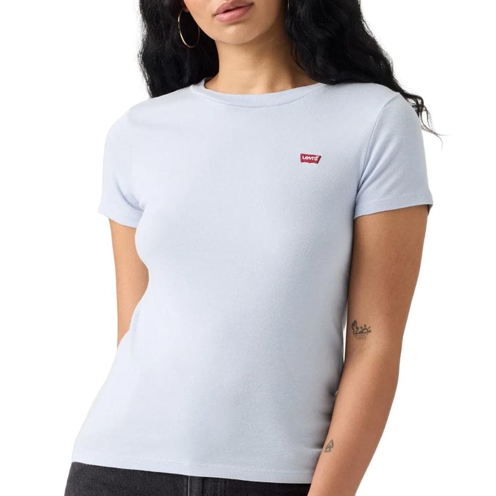 Lot de 2 T-shirts Blanc/Bleu Femme Levi's 2pack Essential 3