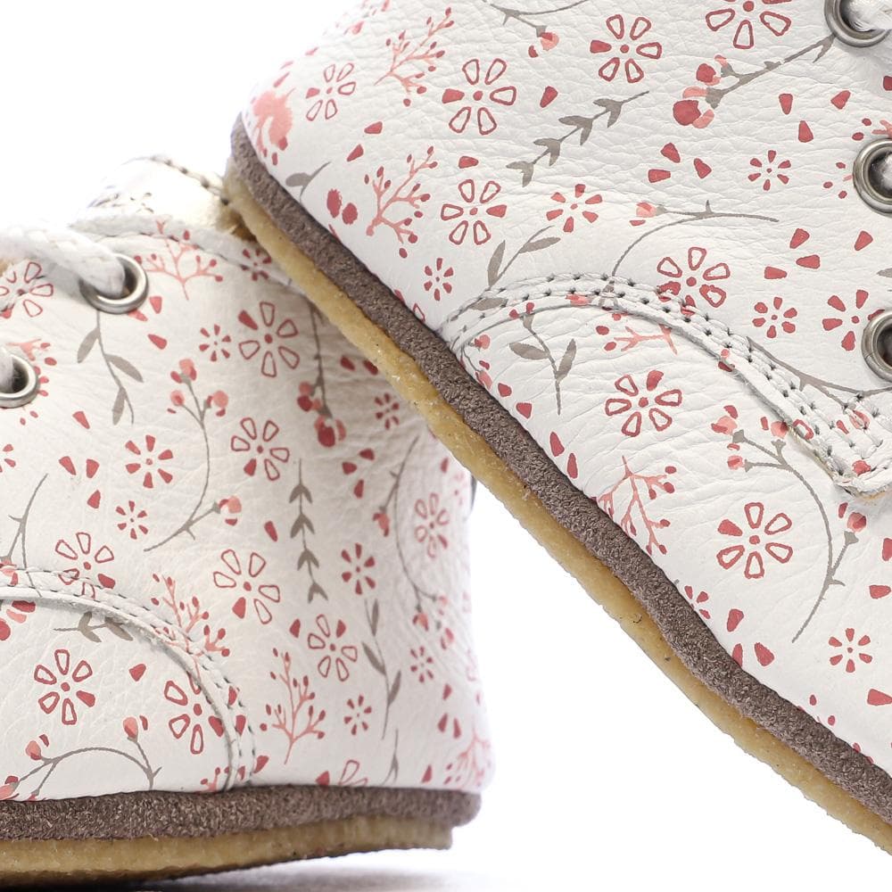 Chaussons Blanc à Fleurs Fille Aster Layas 7